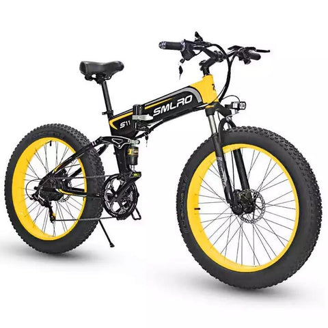 S11 Folding Electric Bike Bicycle 48V 1000W 13AH Battery 26 Inch Fat Tire Foldable -OS01002-Veeddydropshipping