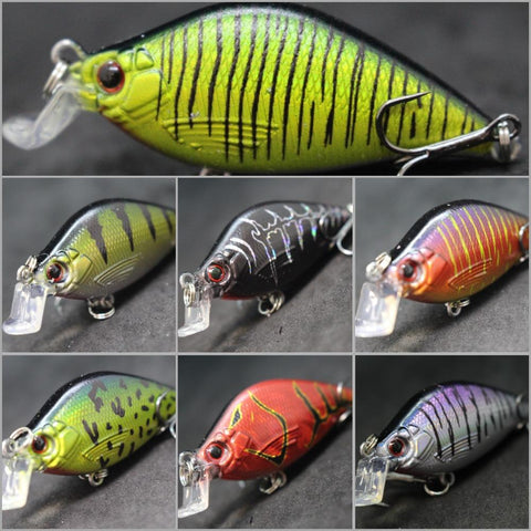 6.4cm 7g Crankbait Wobbler Hard Bait Carp Fly Fishing Fresh Water Sea Insect -OS00432-Veeddydropshipping