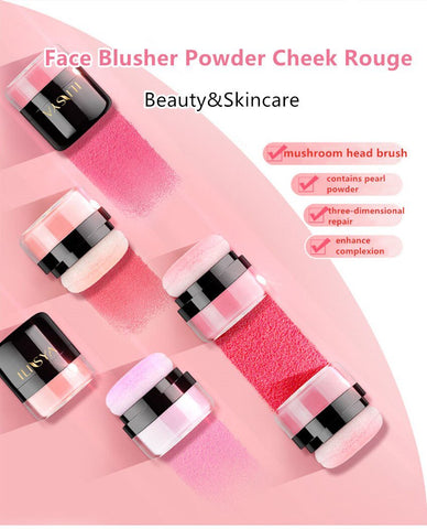 Soft Face Blusher Powder Cheek Rouge Nourishing-BH00685-Veeddydropshipping