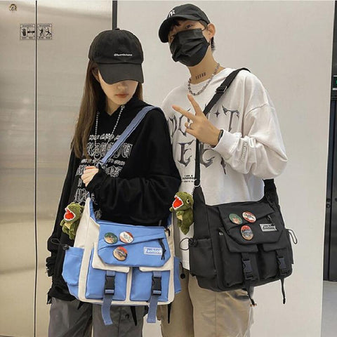 Bags for Women Nylon Messenger Bag Youth Girls Boys-BS00418-Veeddydropshipping