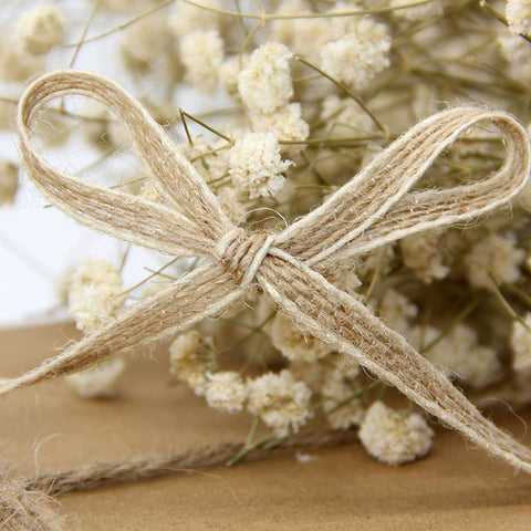 Jute Burlap Rolls Hessian Ribbon With Lace-HA00610-Veeddydropshipping