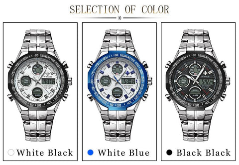 Luxury Watch Mens Original Quartz Wrist Steel Waterproof -JW00771-Veeddydropshipping