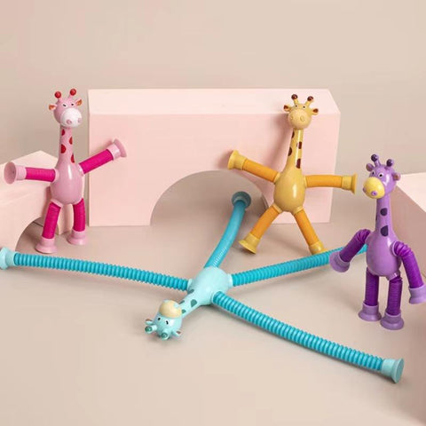 Animal Sucker Toys DIY Silicone Block Model Sucker Assembled Construction-TB01490-Veeddydropshipping