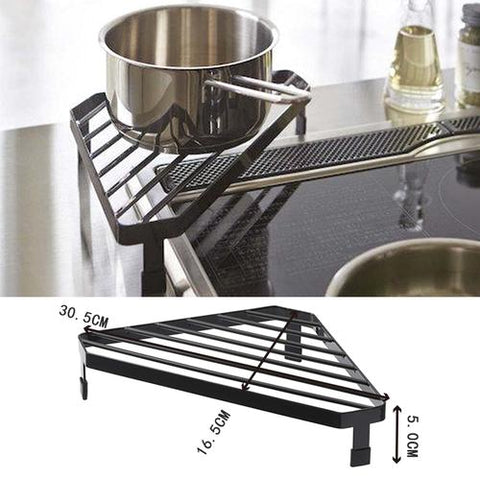 Kitchen triangle pot rack shelf-TI00603-Veeddydropshipping
