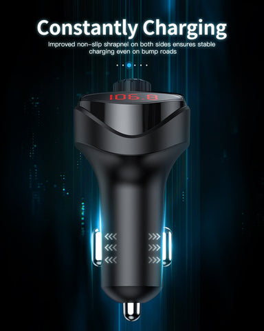 QC 3.0 Quick Car Charger With 3 in 1 USB Cable For iphone-PA01132-Veeddydropshipping