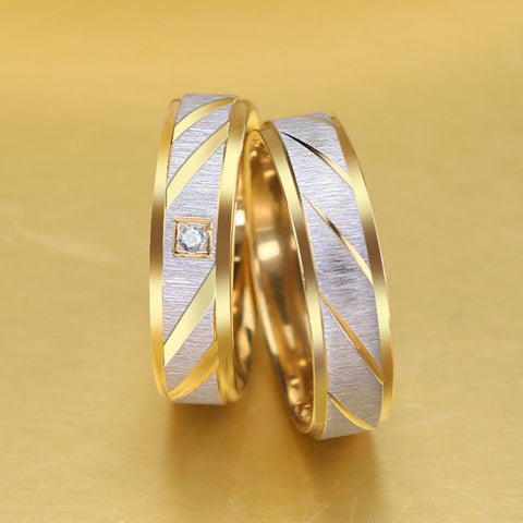 Jewelry Zirconia finger Ring For Couples Engagement Wedding -JW00412-Veeddydropshipping