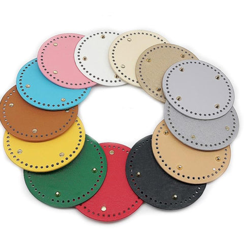 Pu leather Bag accessories Handmade Bottom With Holes-BS00772-Veeddydropshipping