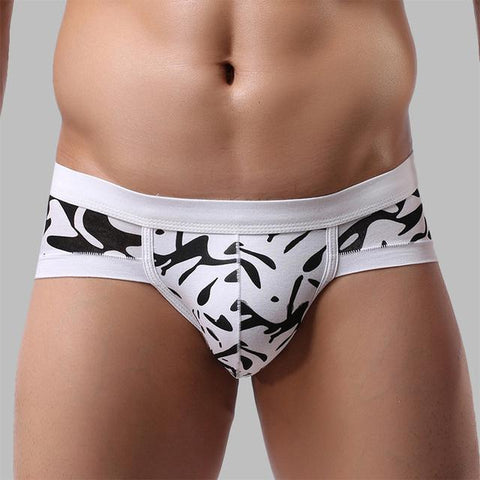 Convex Pouch Shorts Soft Breathable Stretch Briefs Low Waist Underpants-MF01654-Veeddydropshipping