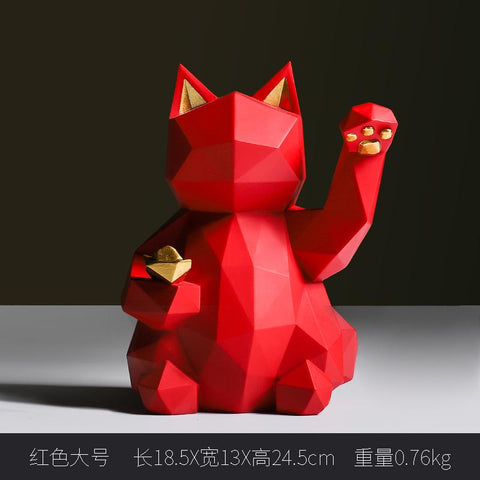 Lucky Cat Ornament Shop Welcome Decoration-HA00329-Veeddydropshipping