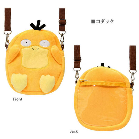 Pokemon Gengar Psyduck messenger bag plush backpack-TB00068-Veeddydropshipping
