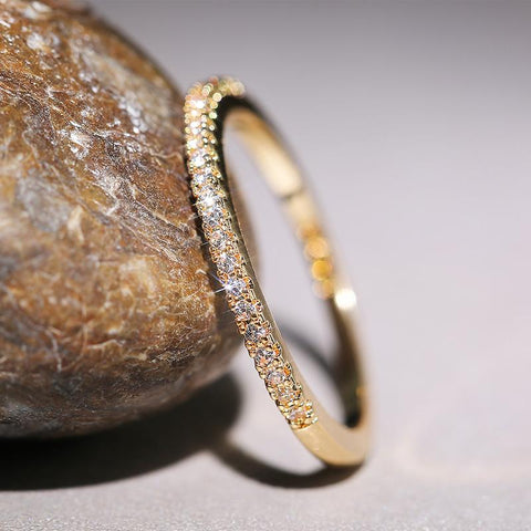 Minimalist Thin Rings for Women Wedding Brilliant Cubic Zircon-JW01384-Veeddydropshipping