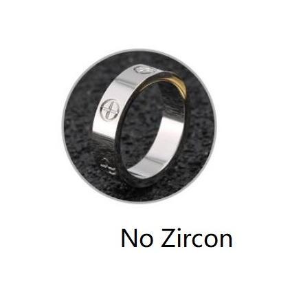 Trendy Stainless Steel Rose Gold Color Love Ring -JW00014-Veeddydropshipping