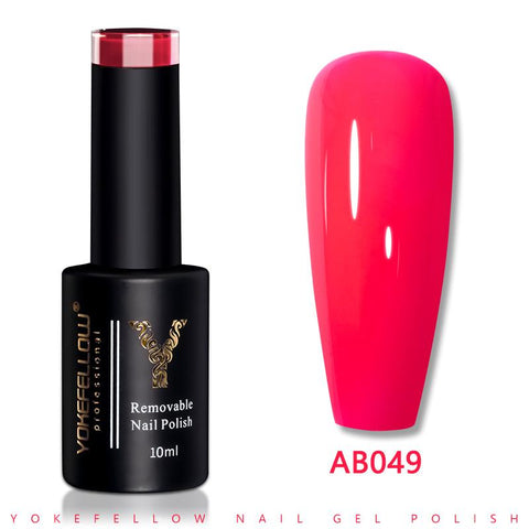 10ML Gel Nail Polish Sparkle Red Gel Polish Soak Off Nail Art -BH00986-Veeddydropshipping