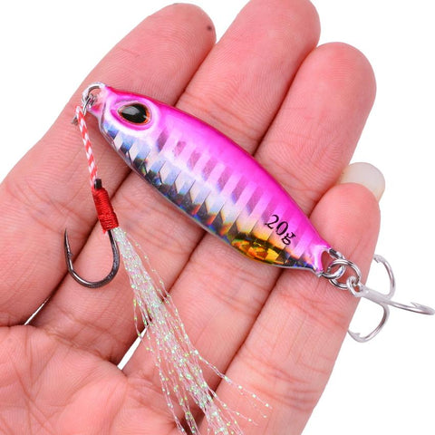 Aorace 1PC 10g-40g Metal Jig Lure Slow Jig Shore Casting Jigging Lure Trout Tuna Fish-OS00397-Veeddydropshipping