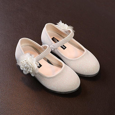 Baywell New Childrens Girl&#39;s Shoes Pearl Flower-TB00122-Veeddydropshipping