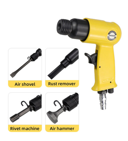 Air Hammer Professional Handheld Tools with 4 Chisels set-TI00019-Veeddydropshipping