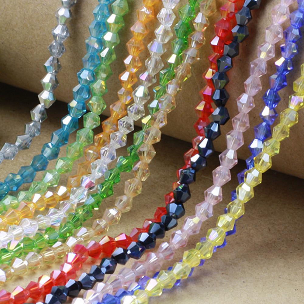 Plated Faceted Crystal Glass Loose Beads Colors For Jewelry DIY-JW01544-Veeddydropshipping