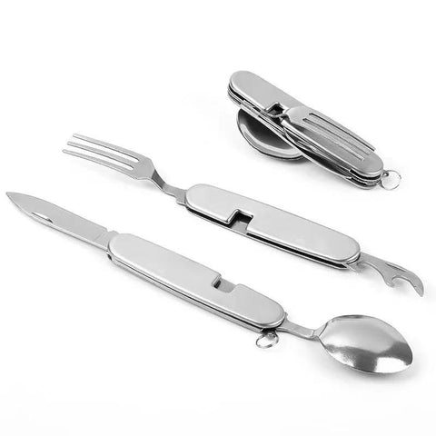 Stainless Steel Foldable Fork Spoon Knife Picnic Camping Hiking-OS01264-Veeddydropshipping