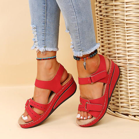 Sandals Comfortable Flat Sandals Women Open Toe Beach Shoes Woman-BS00801-Veeddydropshipping