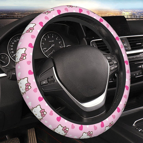 Cute Kawaii Steering Wheel Cover Women Car Steering Wheel-AM01388-Veeddydropshipping