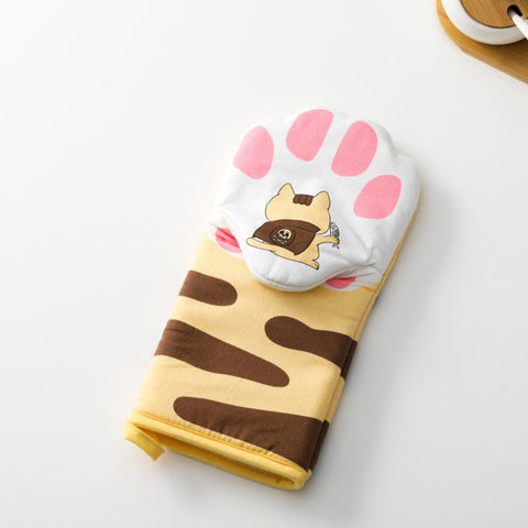 Cute Cat Paws Oven Heat Insulation Gloves Microwave-HA01182-Veeddydropshipping