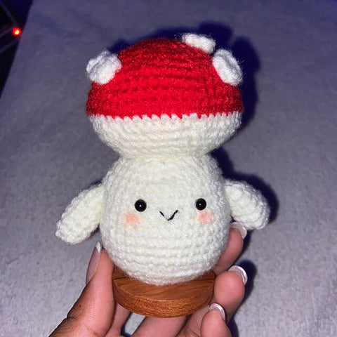 Handmade Crochet Cute Mushroom Car Accessories Interior-AM00055-Veeddydropshipping
