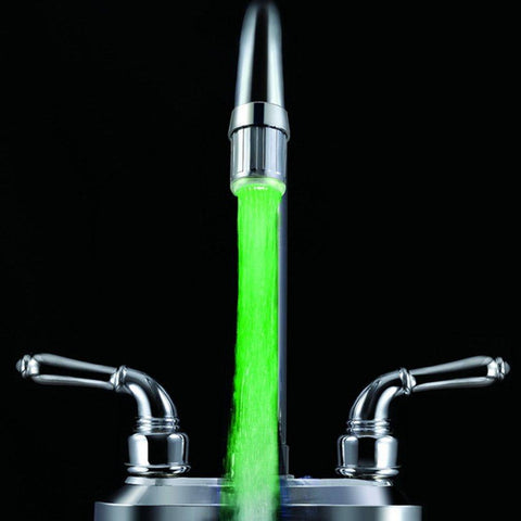 LED Temperature Sensitive 3-Color Light-up Faucet Kitchen Bathroom -CE00601-Veeddydropshipping
