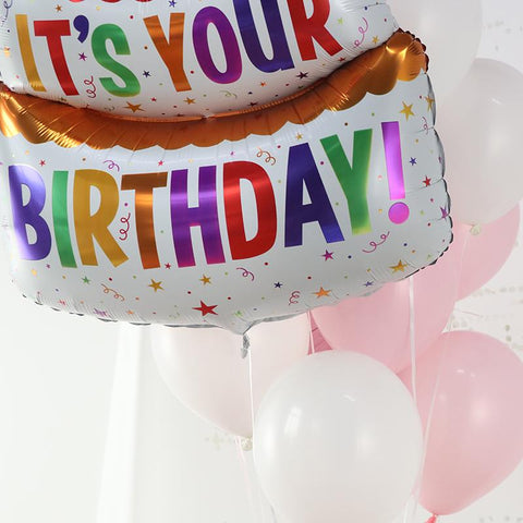 Colored Candles Three-layer Cake Aluminum Film Balloons-HA00603-Veeddydropshipping