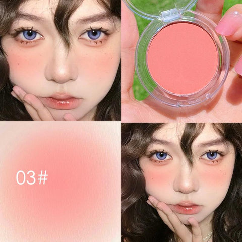 Girl Matte Blush Peach Cream Makeup Blush-BH00682-Veeddydropshipping