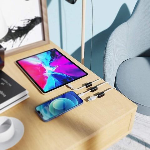 5 Pcs Cable Holder Clips Management Cord Organizer Silicone Self Adhesive for Desktop USB-PA00953-Veeddydropshipping