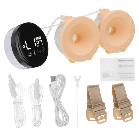 LCD Bilateral Electric Milk Feeding Breast Pump Automatic Massage-TB00690-Veeddydropshipping