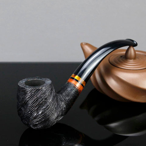 Briar Tobacco Pipe Random Carved Briar Pipe-HA00998-Veeddydropshipping
