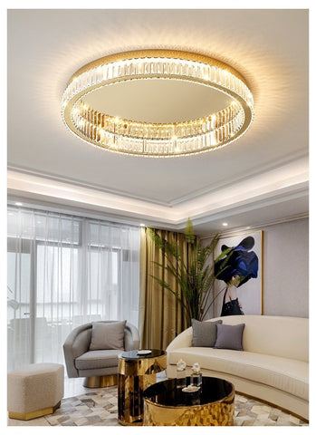 Modern Round Ceiling Crystal LED Lights-TI00284-Veeddydropshipping