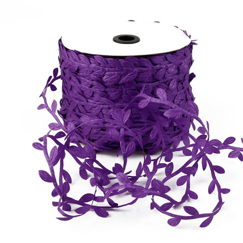 Embroidery Leaves Ribbons Trims Flower For Sewing-HA00188-Veeddydropshipping