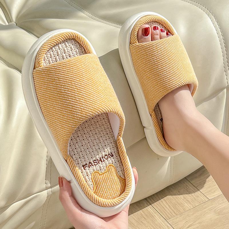 Women Indoor Bedroom Slippers Comfortable Men Plush House-BS01103-Veeddydropshipping