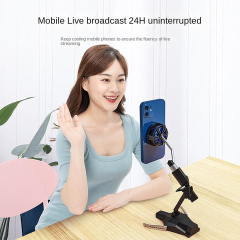 Mobile Phone Cooler Semiconductor Magnetic Fan Game with wireless charging phone stand Magsaf-PA00601-Veeddydropshipping