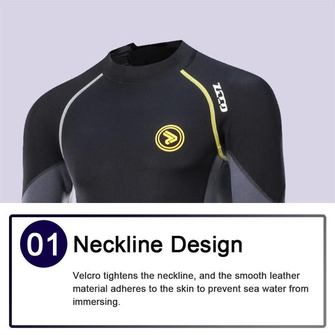 Long Wetsuit SBR Neoprene Material Warm Fleece Lining Outdoor Swimming -OS00008-Veeddydropshipping