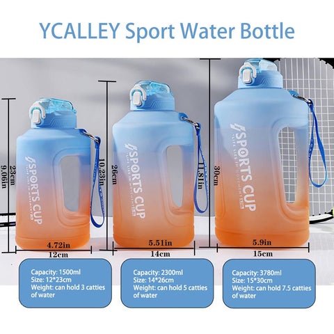 Sport Water Bottle Reminder Silicone Sith Straw-HA01247-Veeddydropshipping