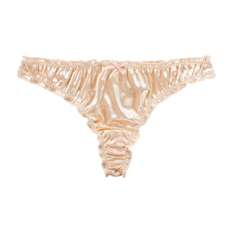 Women Underwear Low Waist Soft Silk Panties-WF00853-Veeddydropshipping