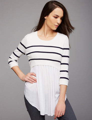 2022 Cotton Maternity Nursing T Shirt Winter Autumn Breastfeeding-TB00576-Veeddydropshipping