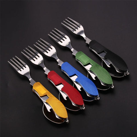 Stainless Steel Bottle Opener 4 In 1 Foldable Tablespoon-OS01254-Veeddydropshipping