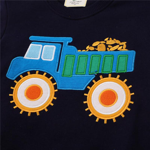 Jumping Meters Autumn Winter Children&#39;s Sweatshirts With Cars-TB01345-Veeddydropshipping