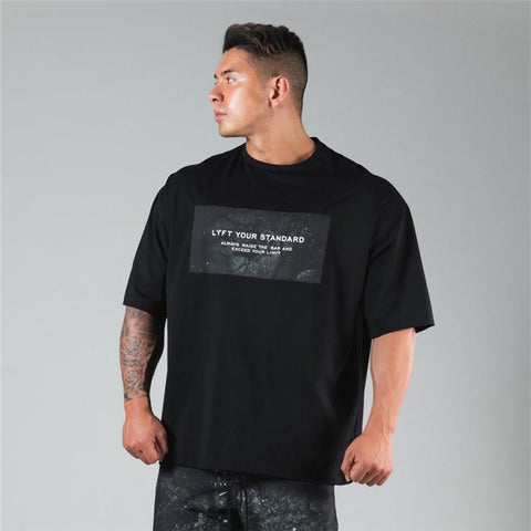 Brand Cotton Loose Fitness T-Shirt Gym