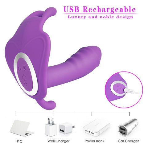 Wearable Panties Dildo Vibrators APP Wireless Remote Control Sex Toys -BH01259-Veeddydropshipping