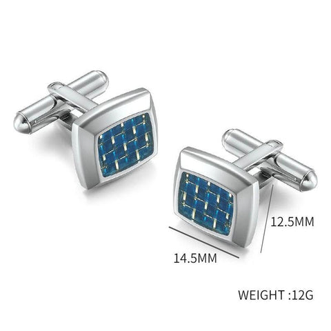 Stainless Steel Edge French Suit Accessories Shirt Cufflinks for Men-JW01322-Veeddydropshipping
