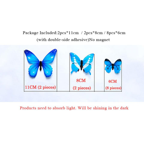 Luminous Butterfly Wall Stickers Living Room-HA00237-Veeddydropshipping
