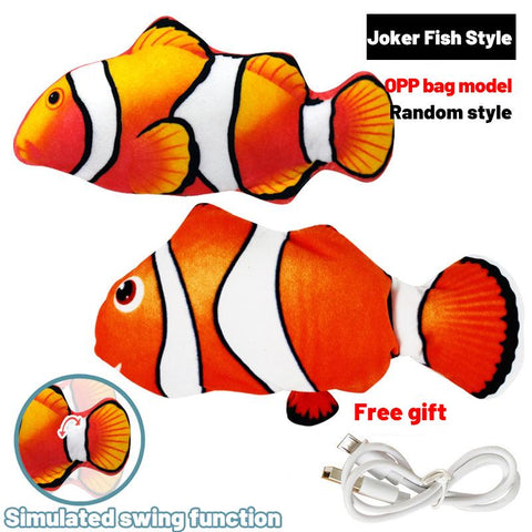 Floppy Wagging Fish Cat Toy USB Electric Charging-HA01451-Veeddydropshipping