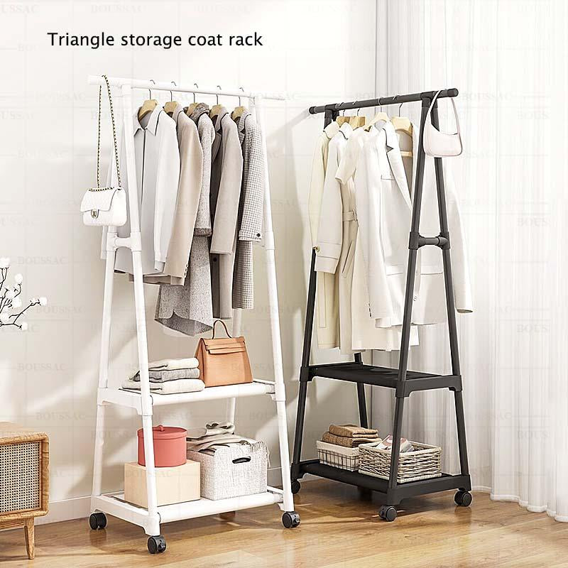 Floor Clothes Rack Standing Hangers Wooden Hanger-HA01563-Veeddydropshipping