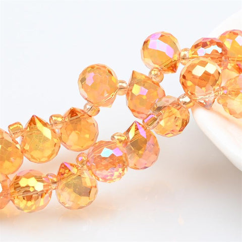 Crystal Strawberry Beads Glass Beads for Jewelry Making DIY -JW01586-Veeddydropshipping