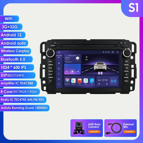 2 Din IPS Car Radio Multimedia Player for GMC Yukon Chevrolet Chevy-AM00661-Veeddydropshipping